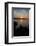 Sundown, Lelang Lake, boat, Dalsland, Götaland, Sweden-Andrea Lang-Framed Photographic Print