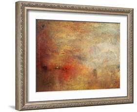 Sundown over a Lake, 1840-J^ M^ W^ Turner-Framed Giclee Print