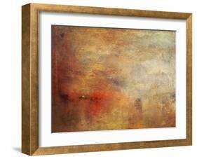 Sundown over a Lake, 1840-J^ M^ W^ Turner-Framed Giclee Print