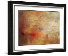 Sundown over a Lake, 1840-J^ M^ W^ Turner-Framed Giclee Print