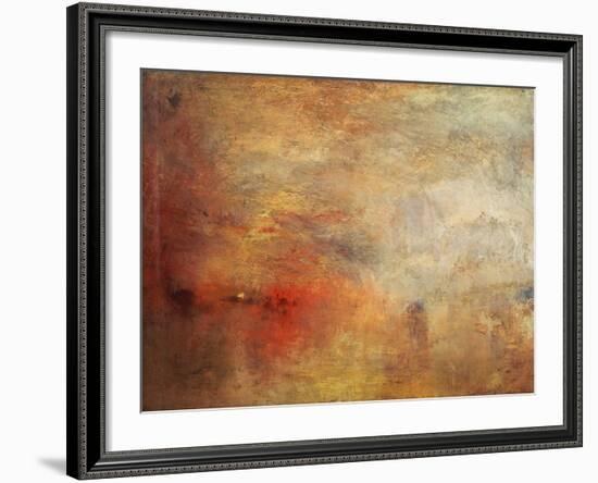 Sundown over a Lake, 1840-J^ M^ W^ Turner-Framed Giclee Print