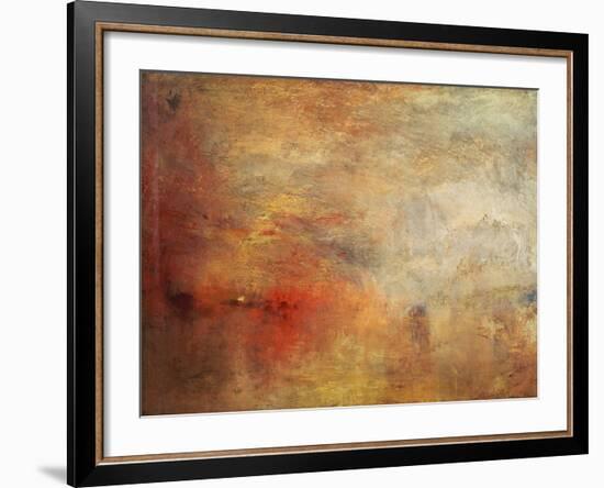 Sundown over a Lake, 1840-J^ M^ W^ Turner-Framed Giclee Print