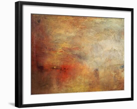 Sundown over a Lake, 1840-J^ M^ W^ Turner-Framed Giclee Print