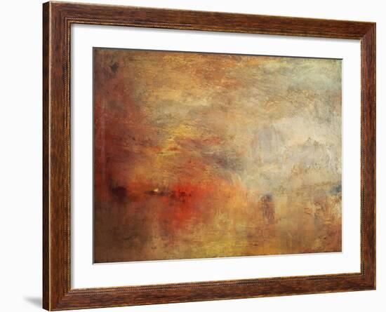 Sundown over a Lake, 1840-J^ M^ W^ Turner-Framed Giclee Print