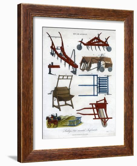 Sundry New-Invented Implements, 1810-J Pass-Framed Giclee Print