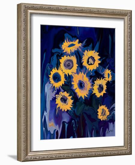 sunflower 1-Rabi Khan-Framed Art Print