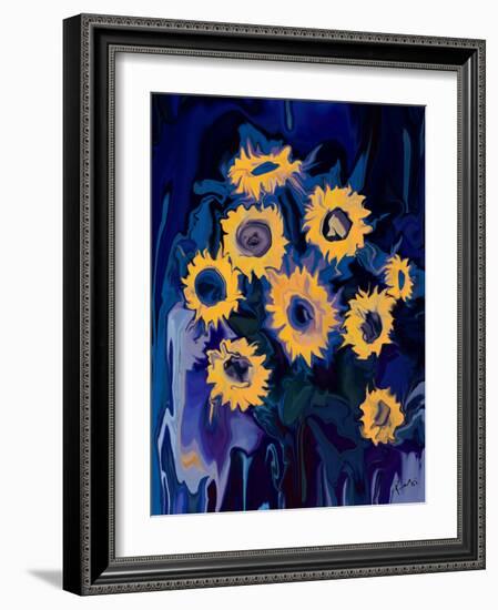 sunflower 1-Rabi Khan-Framed Art Print