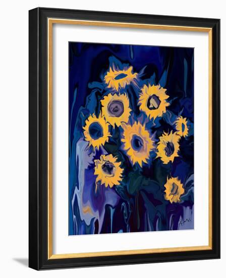 sunflower 1-Rabi Khan-Framed Art Print