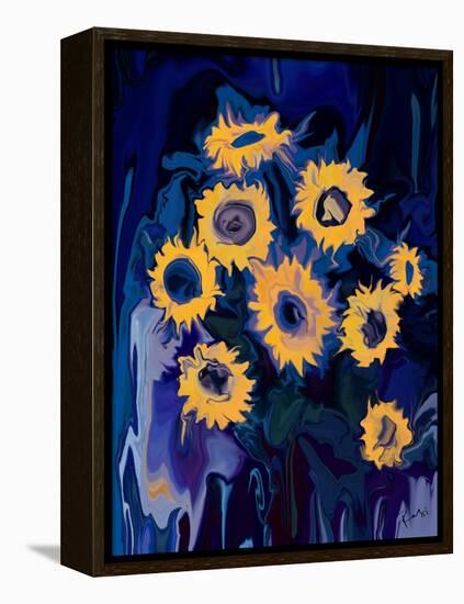 sunflower 1-Rabi Khan-Framed Stretched Canvas