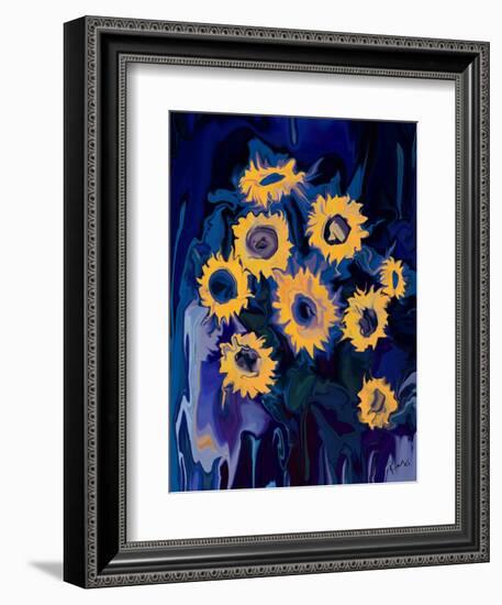 sunflower 1-Rabi Khan-Framed Art Print