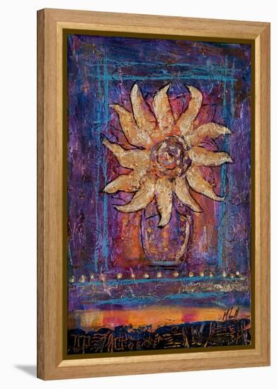 Sunflower, 2012-Margaret Coxall-Framed Premier Image Canvas