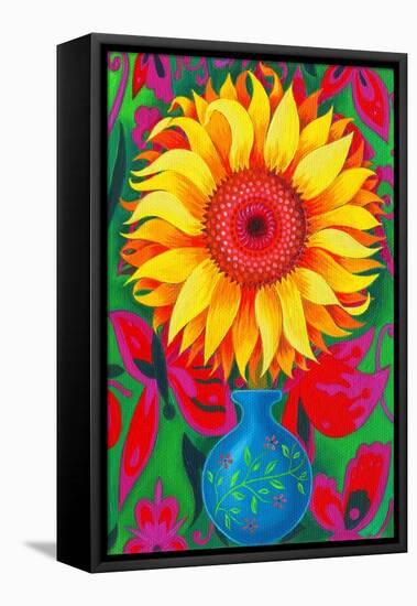 Sunflower, 2015-Jane Tattersfield-Framed Premier Image Canvas