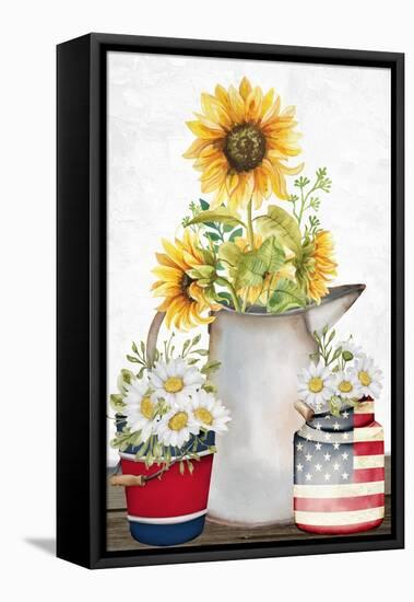 Sunflower American-Kimberly Allen-Framed Stretched Canvas