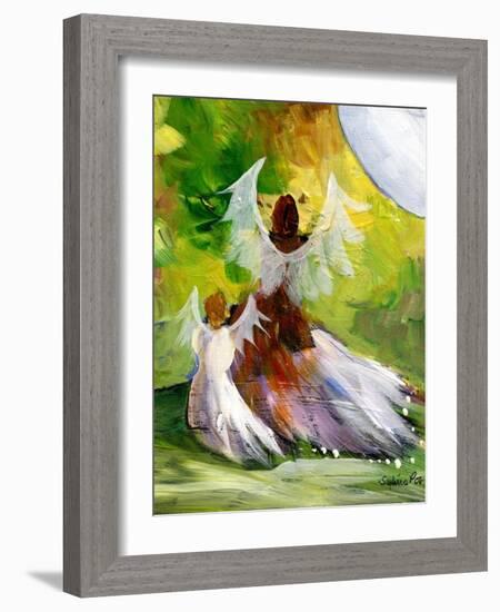 Sunflower Angel-sylvia pimental-Framed Art Print