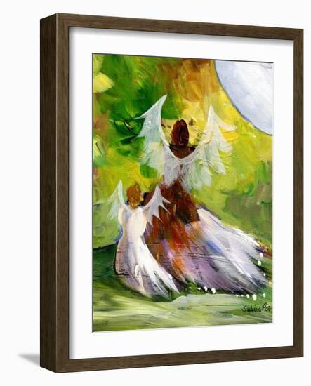 Sunflower Angel-sylvia pimental-Framed Art Print