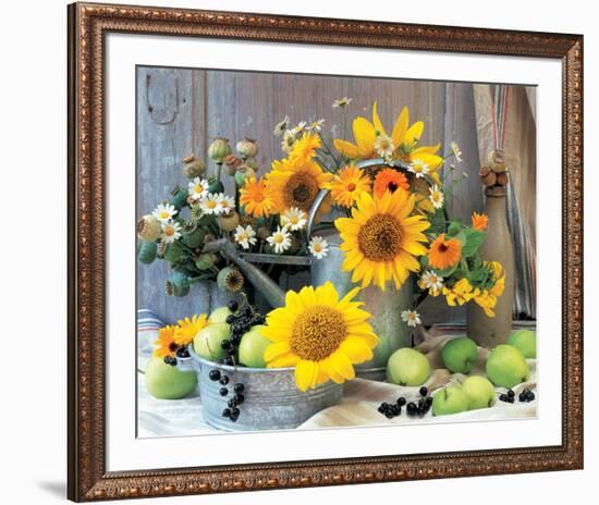 Sunflower Arrangement I-null-Framed Art Print