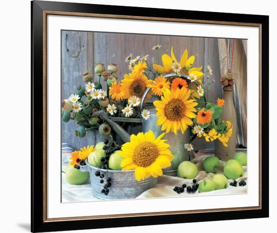 Sunflower Arrangement I-null-Framed Art Print