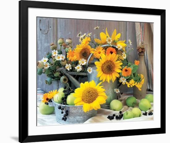 Sunflower Arrangement I-null-Framed Art Print