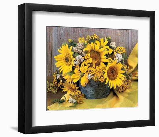 Sunflower Arrangement II-null-Framed Premium Giclee Print