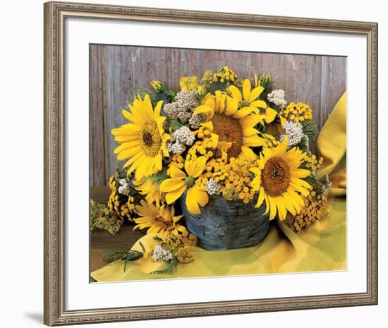 Sunflower Arrangement II-null-Framed Premium Giclee Print