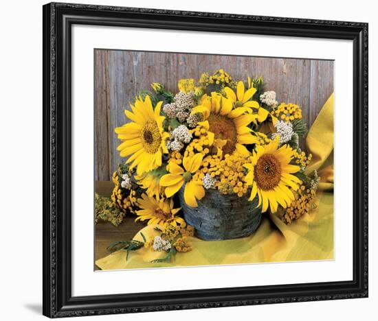 Sunflower Arrangement II-null-Framed Premium Giclee Print