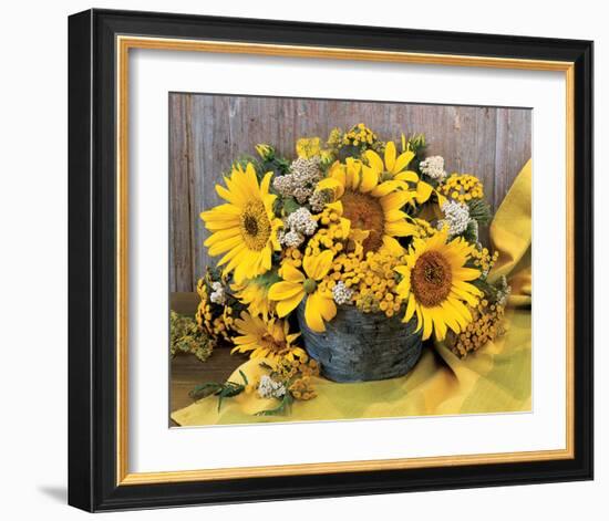 Sunflower Arrangement II-null-Framed Art Print