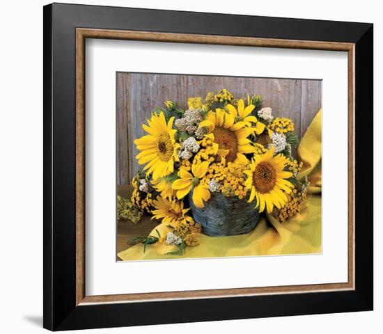 Sunflower Arrangement II-null-Framed Art Print