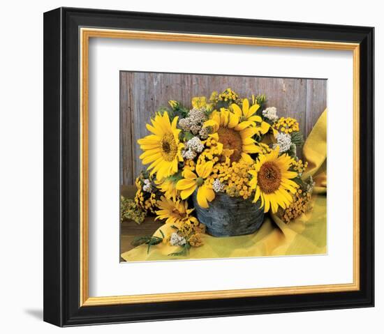 Sunflower Arrangement II-null-Framed Art Print