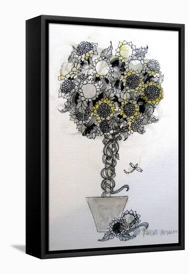 Sunflower arrangement-Linda Arthurs-Framed Premier Image Canvas