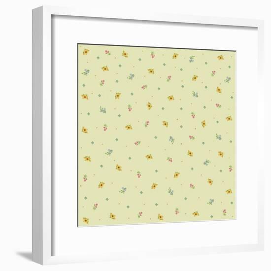 Sunflower Background-Maria Trad-Framed Giclee Print