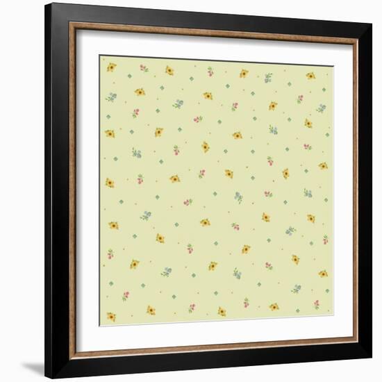 Sunflower Background-Maria Trad-Framed Giclee Print