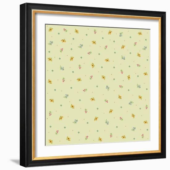 Sunflower Background-Maria Trad-Framed Giclee Print