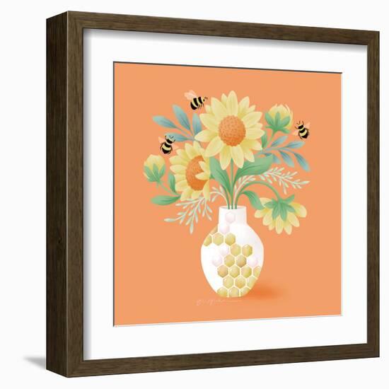 Sunflower Bouquet-Gia Graham-Framed Art Print