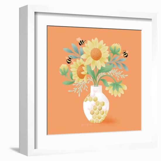 Sunflower Bouquet-Gia Graham-Framed Art Print