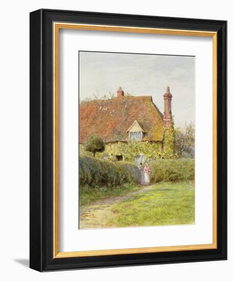 Sunflower Cottage-Helen Allingham-Framed Giclee Print