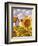 Sunflower & Cottages Scenic View-Cathy Horvath-Buchanan-Framed Giclee Print