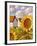 Sunflower & Cottages Scenic View-Cathy Horvath-Buchanan-Framed Giclee Print