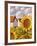 Sunflower & Cottages Scenic View-Cathy Horvath-Buchanan-Framed Giclee Print