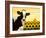 Sunflower Cow-Lowell Herrero-Framed Art Print