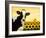 Sunflower Cow-Lowell Herrero-Framed Art Print