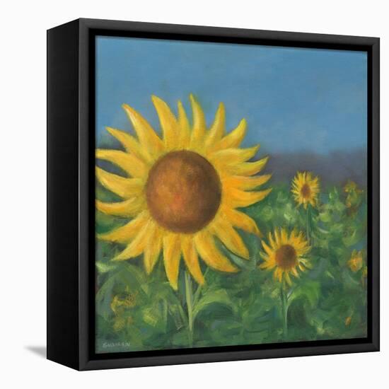 Sunflower Field I-David Swanagin-Framed Stretched Canvas