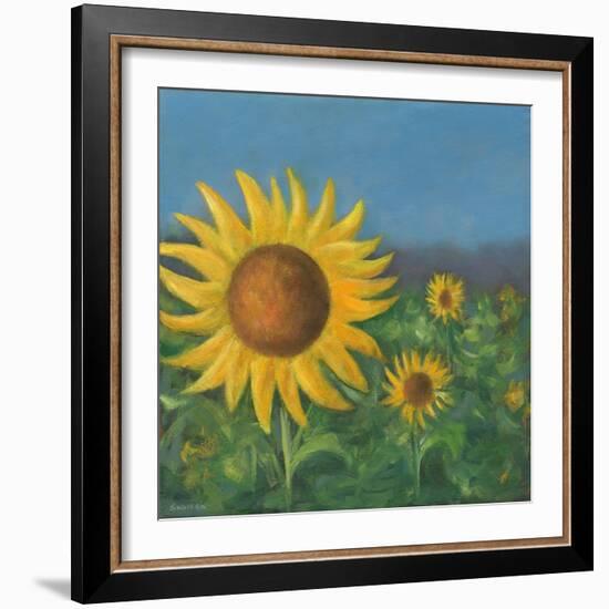 Sunflower Field I-David Swanagin-Framed Art Print