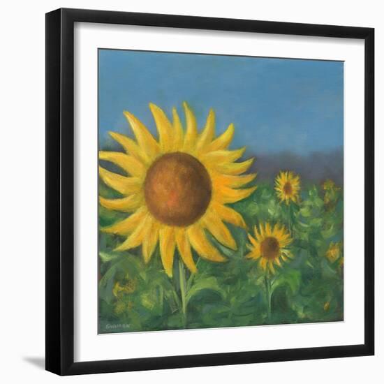 Sunflower Field I-David Swanagin-Framed Art Print