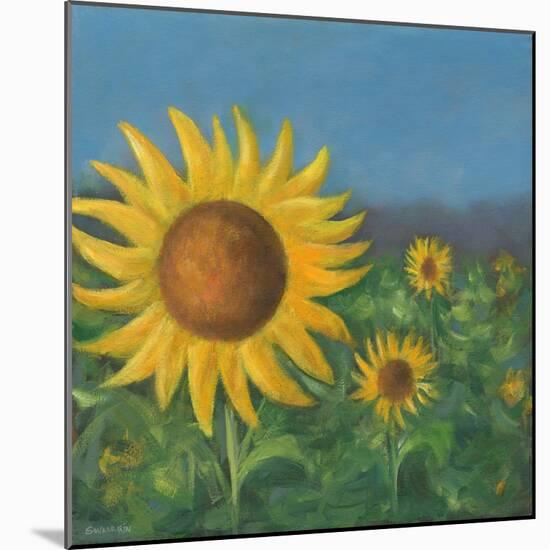 Sunflower Field I-David Swanagin-Mounted Art Print