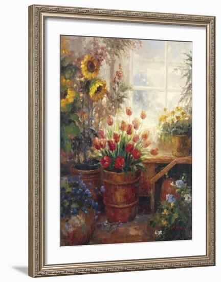 Sunflower Garden I-null-Framed Art Print