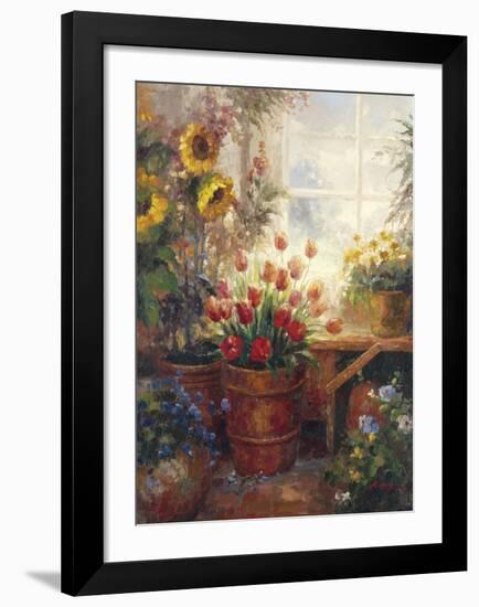 Sunflower Garden I-null-Framed Art Print