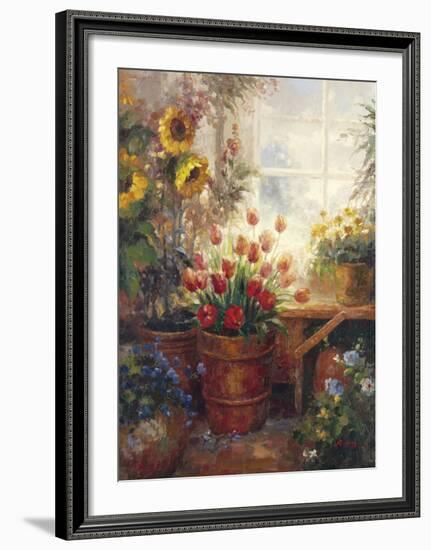 Sunflower Garden I-null-Framed Art Print