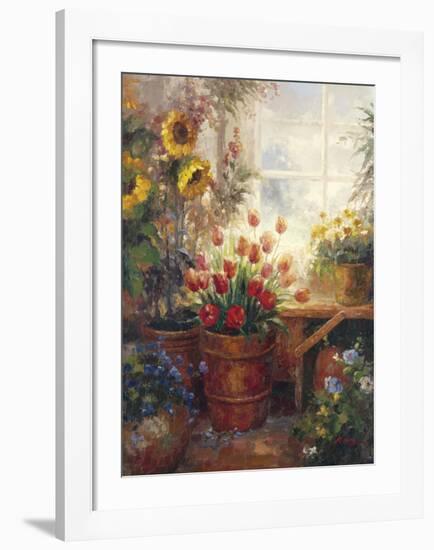 Sunflower Garden I-null-Framed Art Print