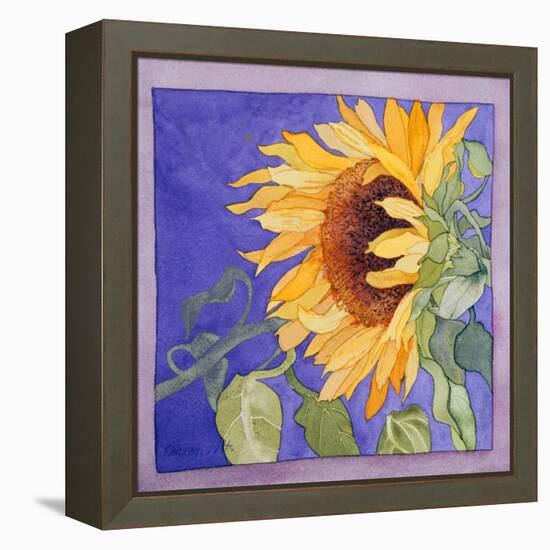 Sunflower I-Sharon Pitts-Framed Premier Image Canvas