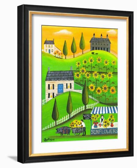 Sunflower Inspiration Farm Cheryl Bartley-Cheryl Bartley-Framed Giclee Print